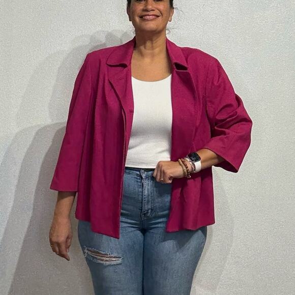 Talbots Magenta Blazer Sz 18 NWT - Picture 1 of 12